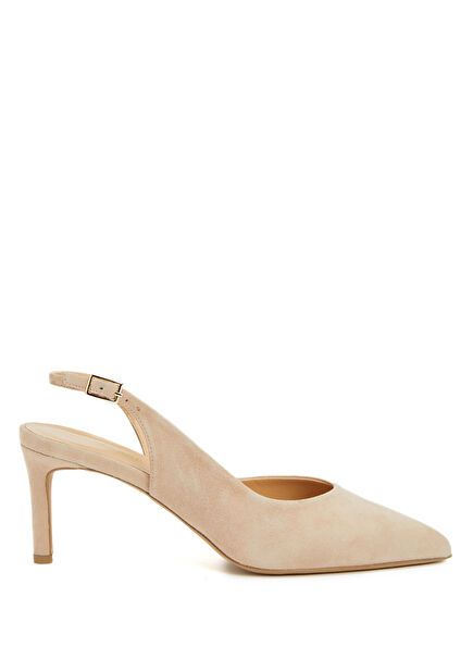 Taupe Women's Suede Heels