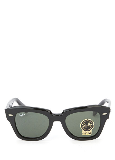 Siyah Kare Formlu Unisex Güneş Gözlüğü