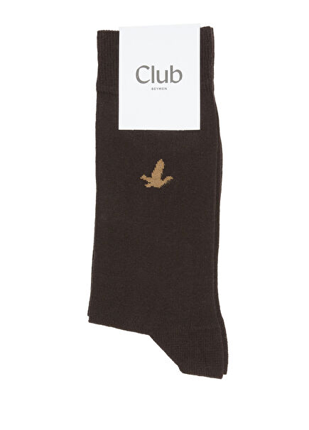 Brown Goose Logo Men's Ankle Socks