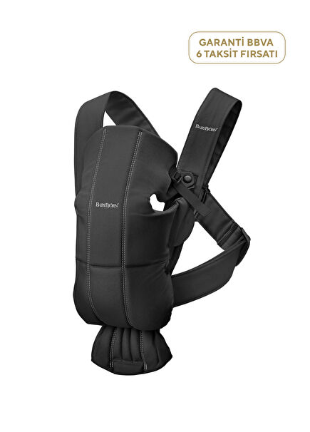 Kangaroo Black Mini 3D Cotton Woven Baby Bouncer