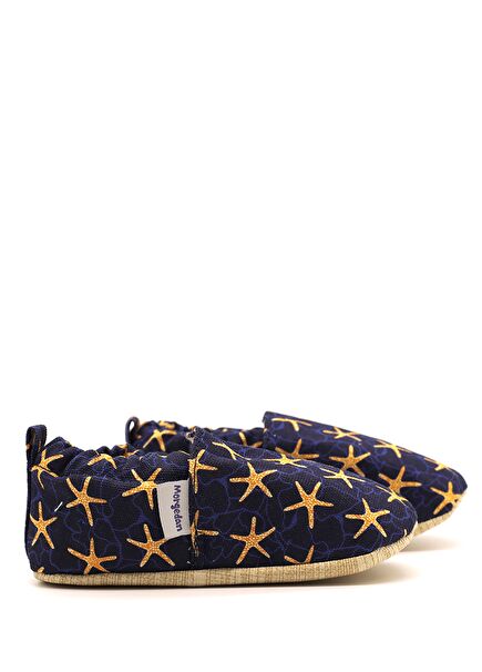 Deniz Yıldızı Pamuklu Kaydırmaz Tabanlı Bebek Pati