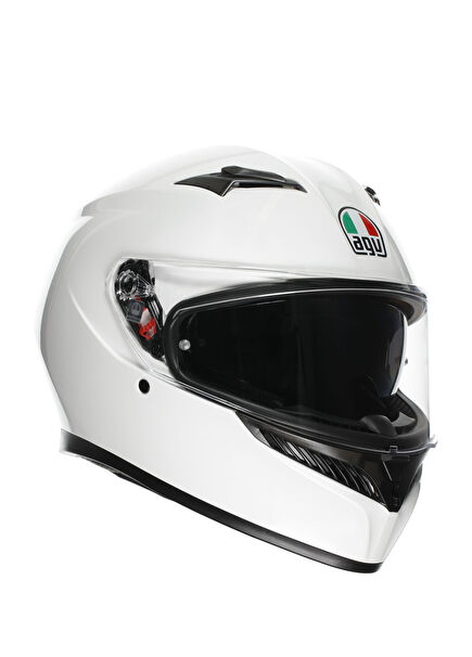 K3 Mplk Configuration Mono White Kapalı Motosiklet Kaskı