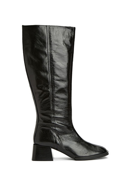 Noelia Siyah Kadın Deri Çizme