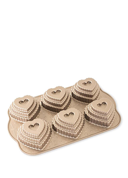 Mini Kalp 6´lı Kek Kalıbı