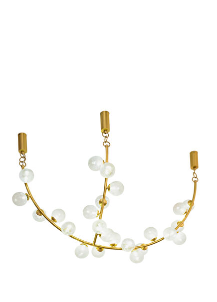 Bubloon Mat Pirinç Avize