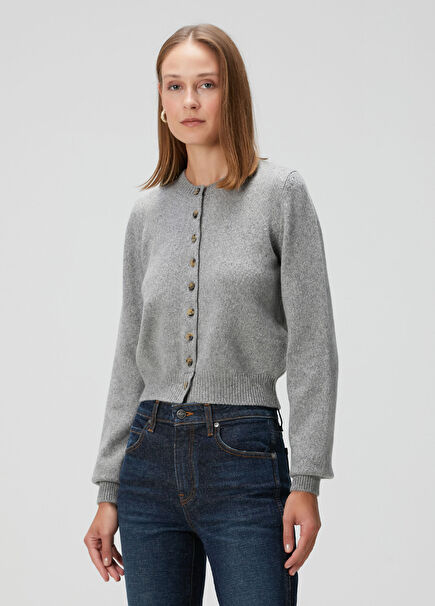 Everheart Grey Cashmere Cardigan