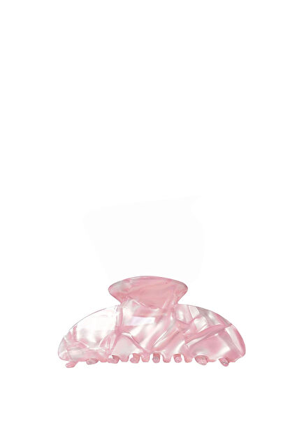 Pembe Akrilik XL Kız Çocuk Kemik Toka 