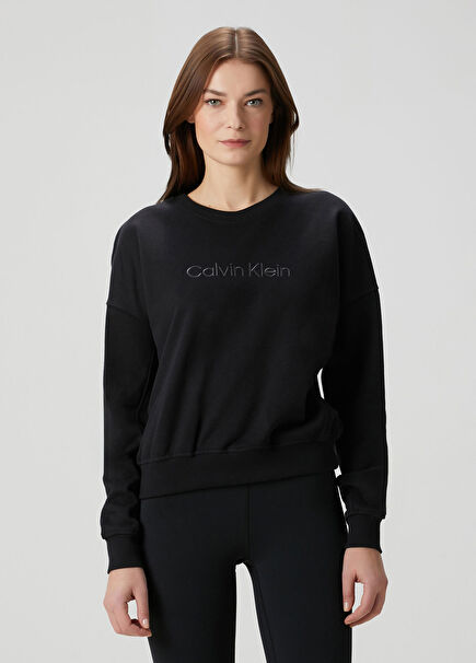 Siyah Logolu Sweatshirt