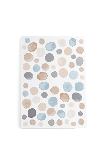 Suluboya Puantiye View Çocuk Odası Duvar Etiketi