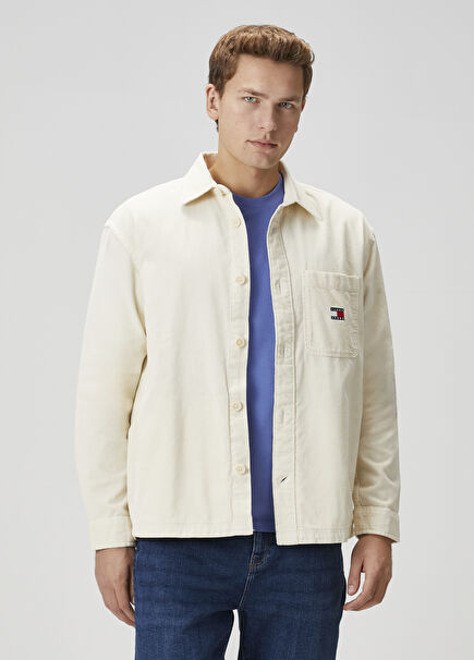 Brick Bej Kadife Gömlek