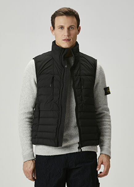 Black Puff Vest