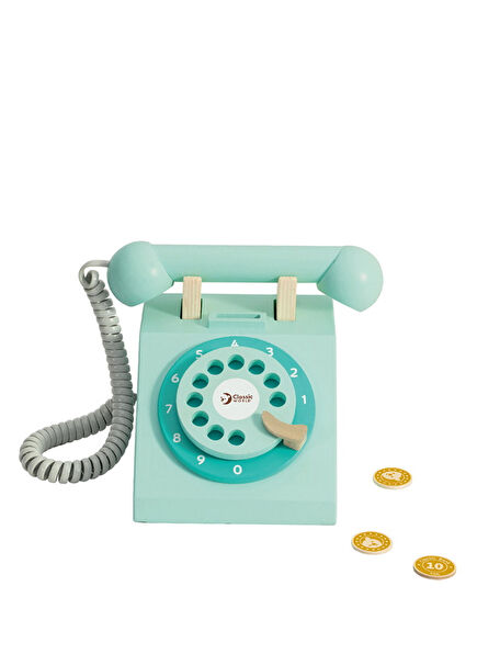 Renkli Ahşap Oyuncak Telefon