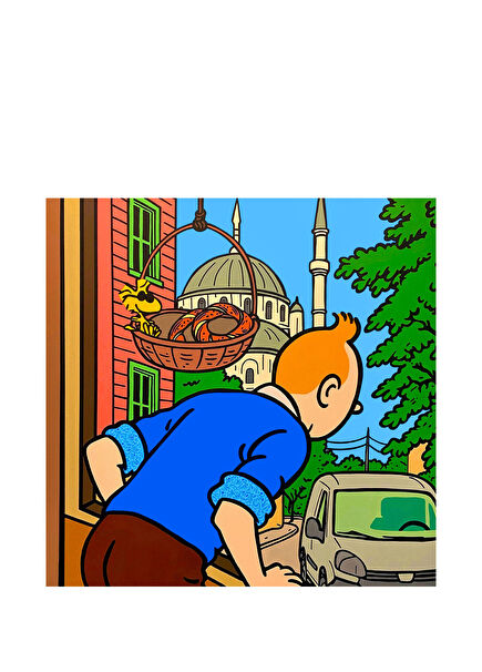 Hamid Tolouei Fard Tuval Üzeri Akrilik Resim 120 x 120 cm