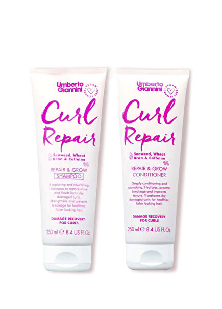 Curl Repair Bukle Onarıcı 2'li Şampuan ve Saç Kremi Bakım Seti