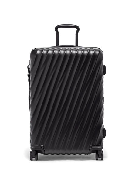 19 Degree Black Line Textured Suitcase