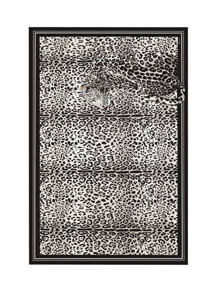 Kaplan Desenli Kadın İpek Şal