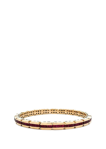 Hues Ruby Flexible Women's Gold Bracelet