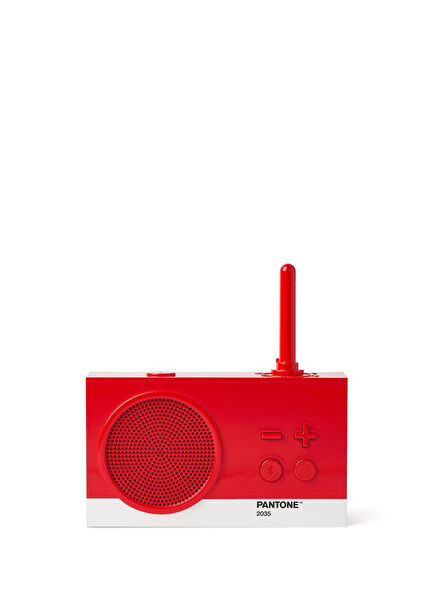 Lexon x Pantone Tykho 3 Kırmızı Bluetooth Hoparlör ve Radyo