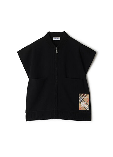 Blanket Label Blend Black Unisex Kids Vest