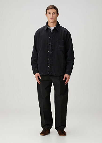 Aero Black Pleated Pants