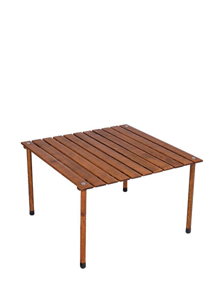 Wooden Brown Foldable Camping Table