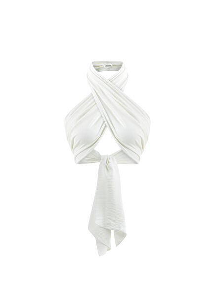 Amalfi Off-White Cross Women's Bustier