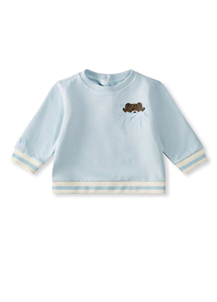 Açık Mavi Unisex Bebek Sweatshirt