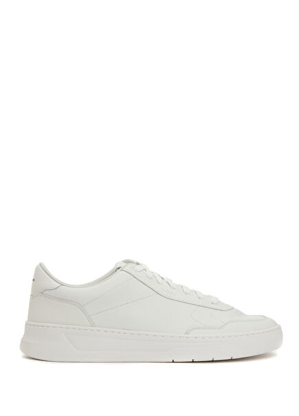 Baltimore White Men's Leather Sneakers
