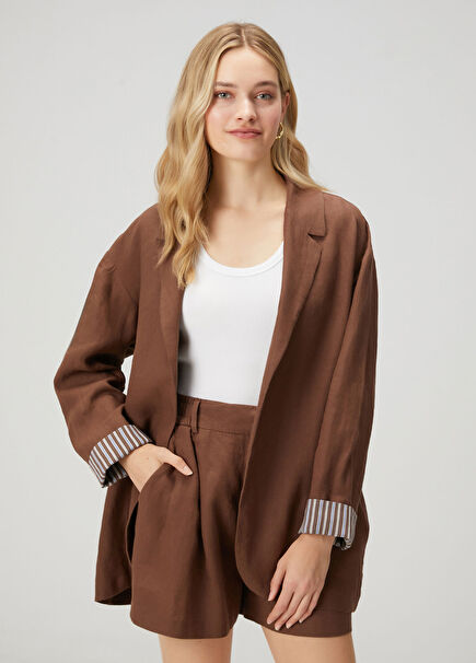 Light Brown Linen Coat