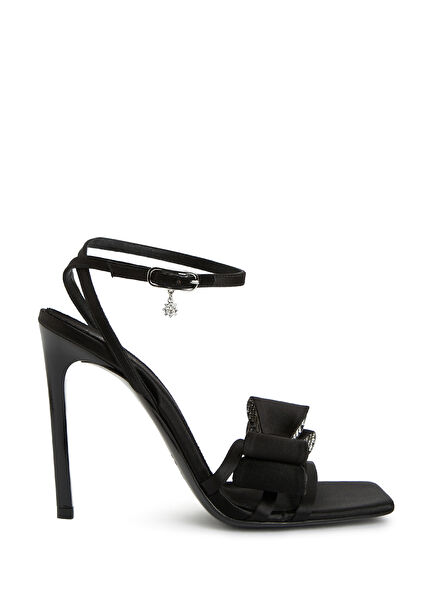 Black Women's Satin Sals