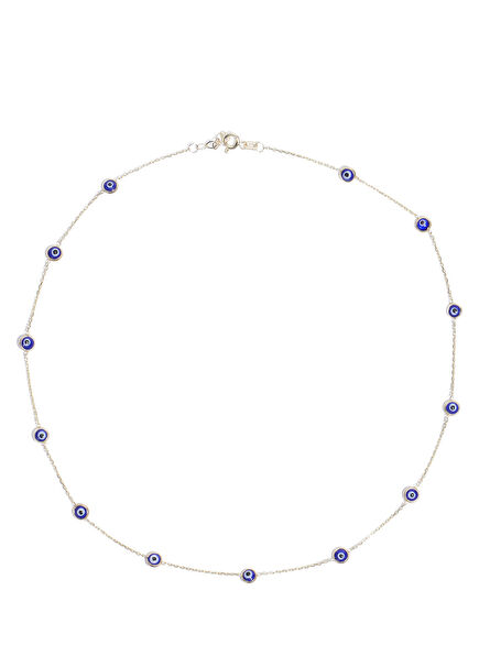 Nazar Boncuğu Detaylı Kadın Altın Kolye