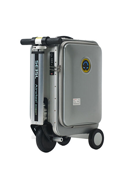 SE3SL Grey Electric Ride-On Cabin Size Scooter Suitcase