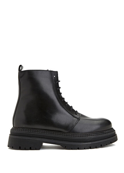 Black Womens Leather Boots