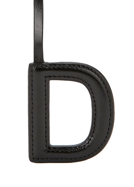 D Harfi Formlu Deri Çanta Aksesuarı