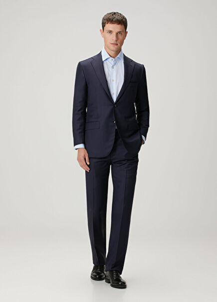 Mavi Yün Takım Elbise