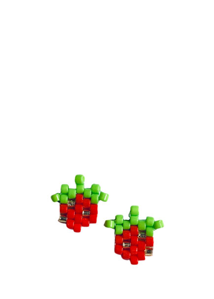 Miyuki Strawberry Shaped Unisex Kids' Earring