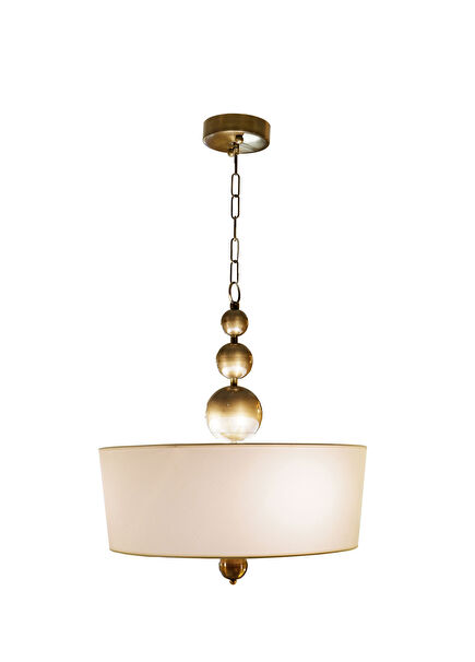 Babbum Eskitme Pirinç Kaplama Gövdeli Avize