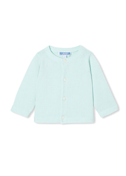 Aqua Green Harosha Knit Baby Boy Cardigan