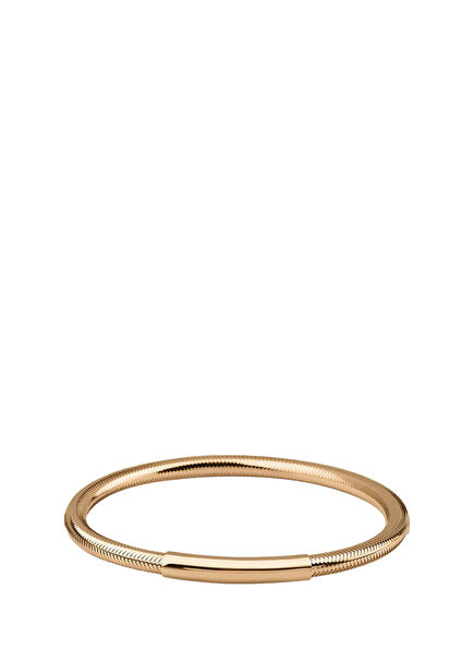 Kalın Plakalı Flex 14 Ayar Altın Kadın Bileklik