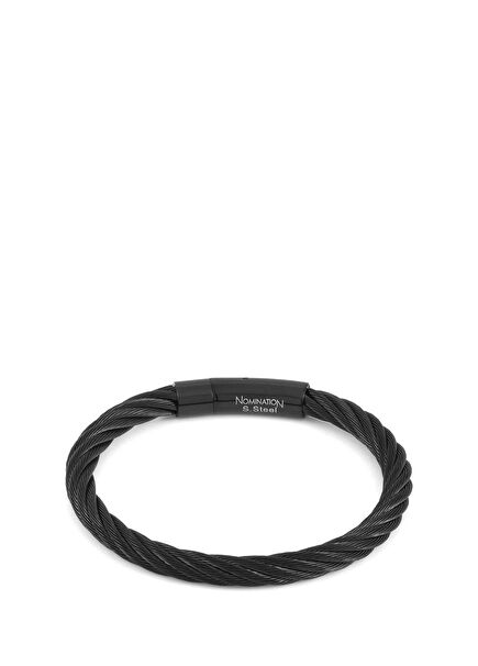 B-Yond Siyah Unisex Çelik Bileklik