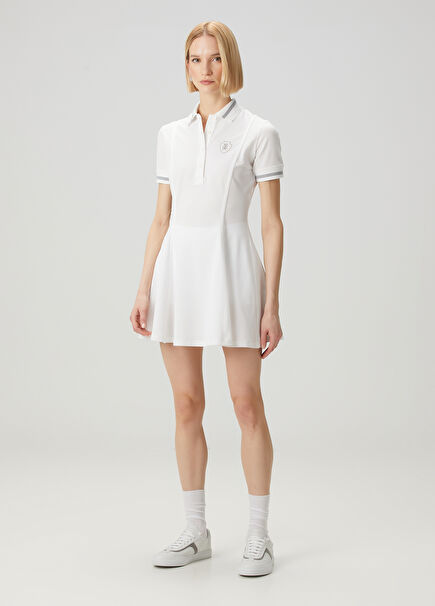 White Mini Polo Dress