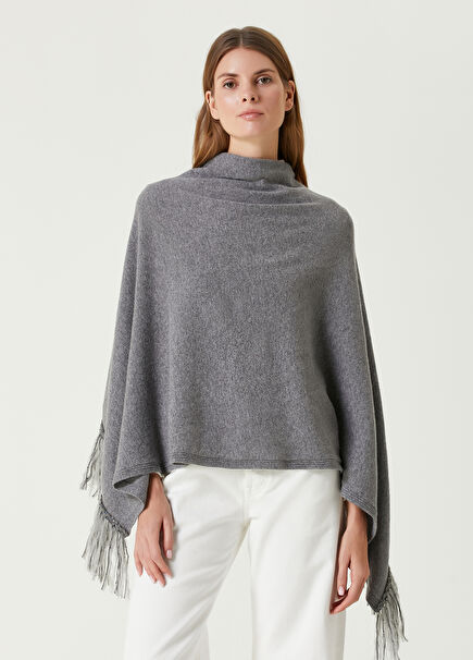 Lennon Grey Wool Shawl