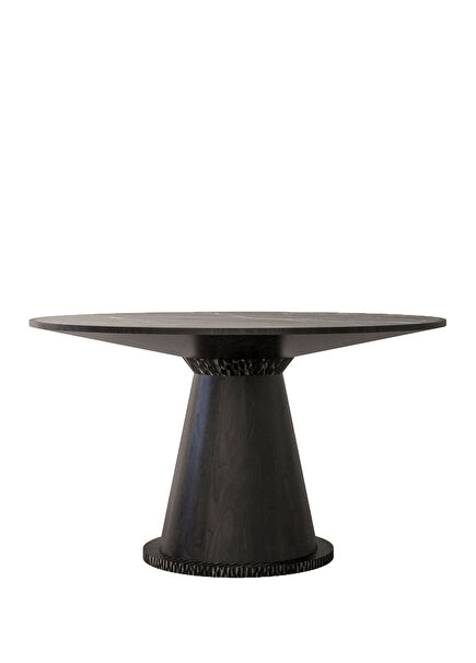 Moi Black Wooden Dining Table 120 x 75 cm
