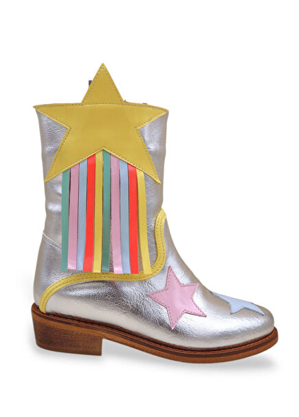 Festival Multi Silver Girl Cowboy Boots