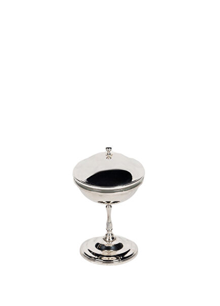 Silver Glass Bowl Footed Ice Cream Cup