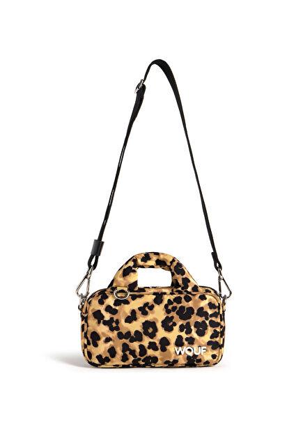 Feline Leopard Print Women's Mini Phone Bag