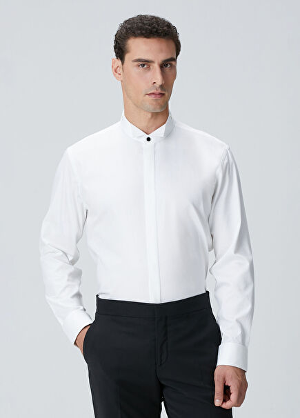 White Tuxedo Shirt