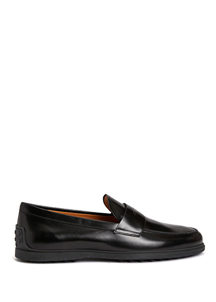 Black Men's Leather Loafer