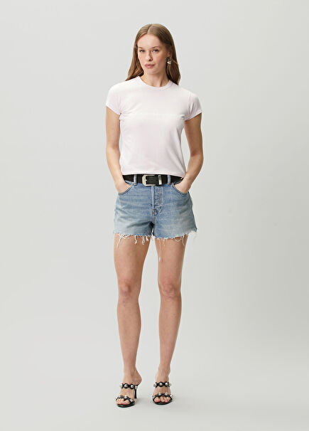 Açık Mavi Denim Şort