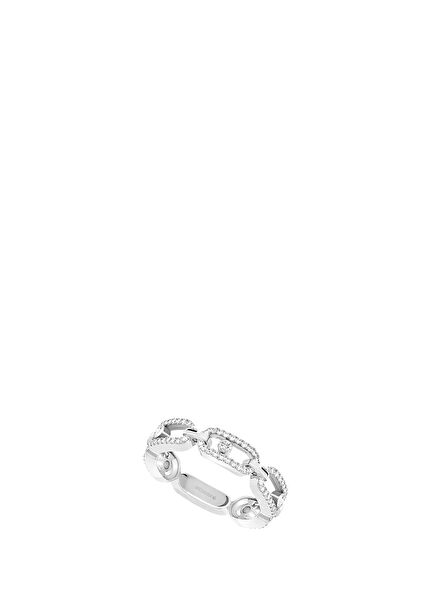 Move Link Multi Pave Women's Gold Ring